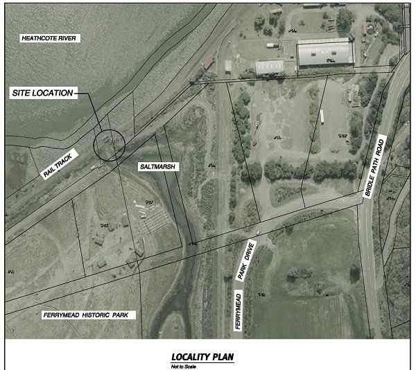 View of bridge location