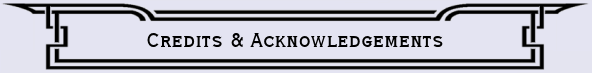 Credits & Acknowledgements.